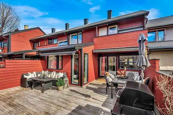 Rekkehusidyll Bekkestua Gjonnes Langtidsleie 4 Soverom Garasje