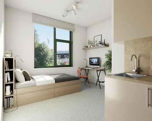 Premium Leilighet Gjøvik - 21m2 - Eget Bad og Kjøkken