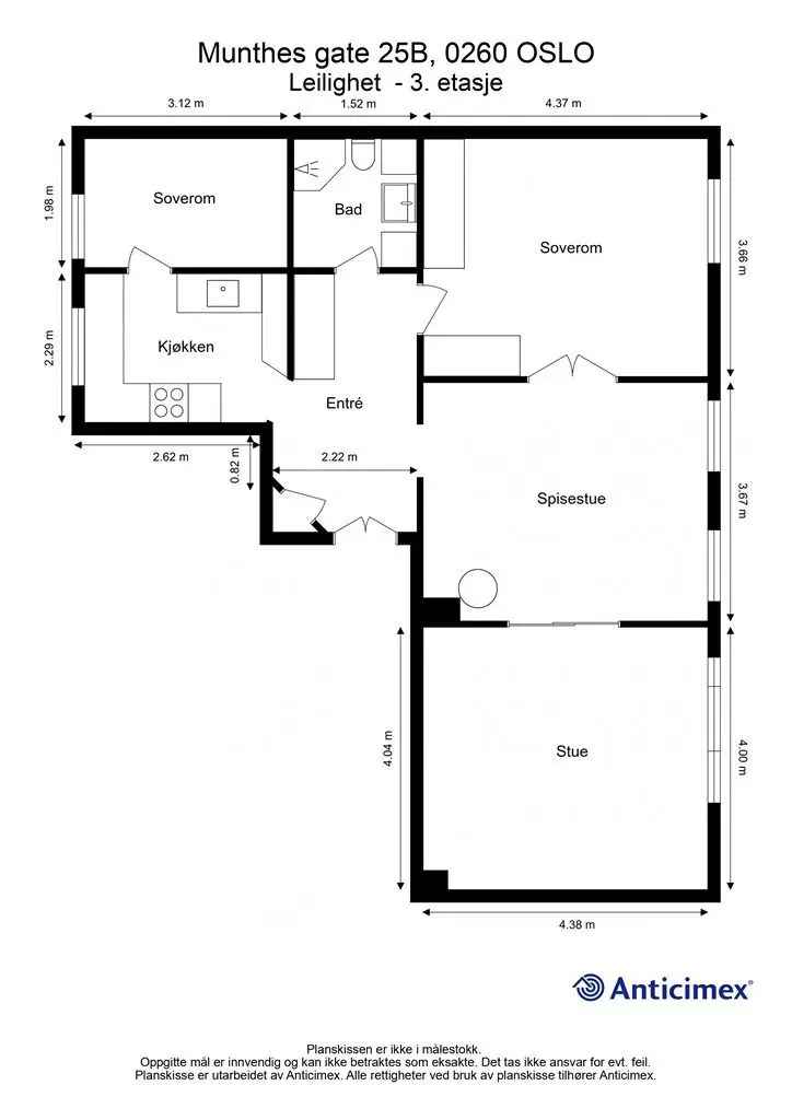 Munthes gate 25B - Lekker leilighet på Frogner