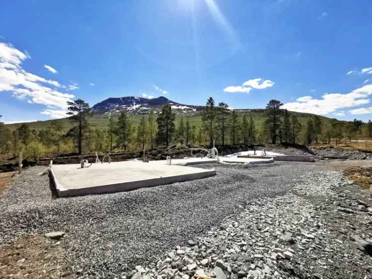 Hyttetomt Nerskogen Sørøyan Ferdig støpt plate Skiløyper