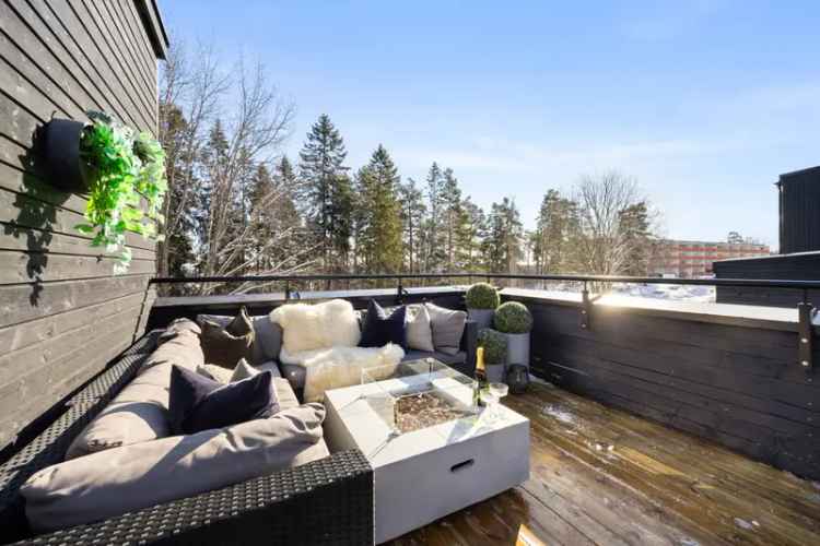 Enderekkehus Asker - Moderne, Peis, Takterrasse, Garasje