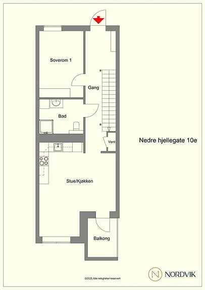 Toppleilighet Skien - 2 plan, Garasje, Høy Standard