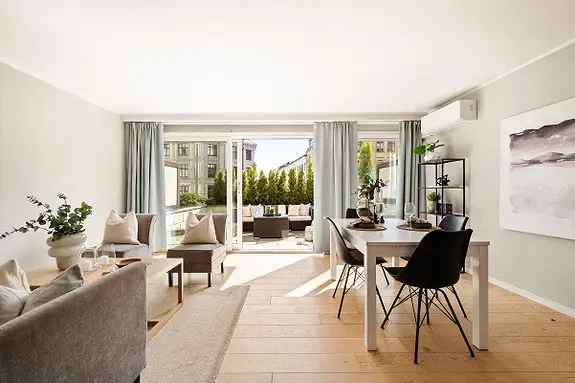 Lekker leilighet med stor terrasse - Oppusset 2019