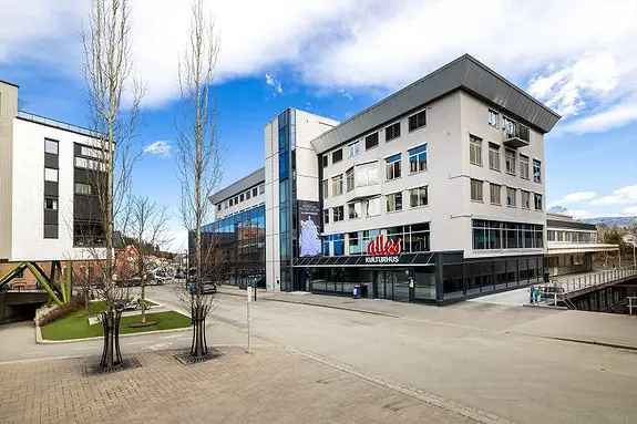 Lys 2-roms leilighet Hønefoss sentrum - Heis - Takterrasse