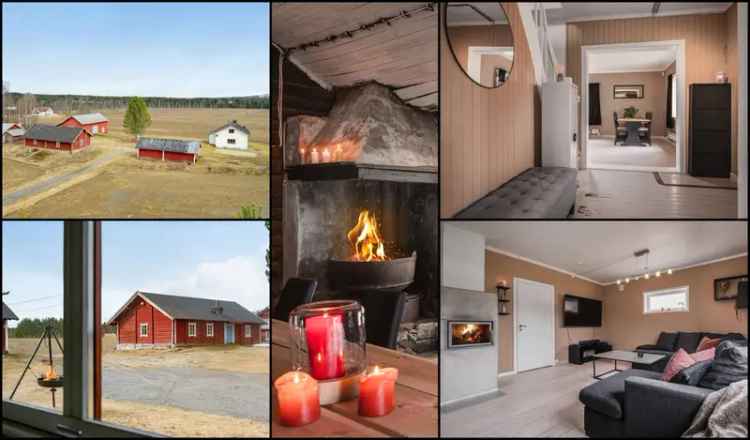 Sjarmerende Småbruk med Låve og Tømmerbygninger