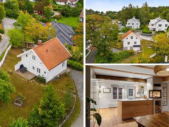 Sjarmerende Enebolig Billingstad - Tilbyggmulighet
