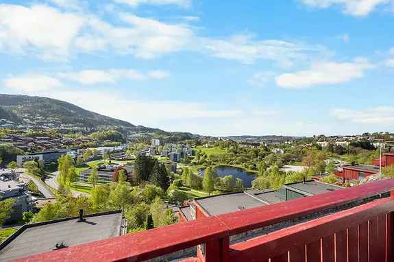 Pent familievennlig rekkehus med gode solforhold og flott utsikt