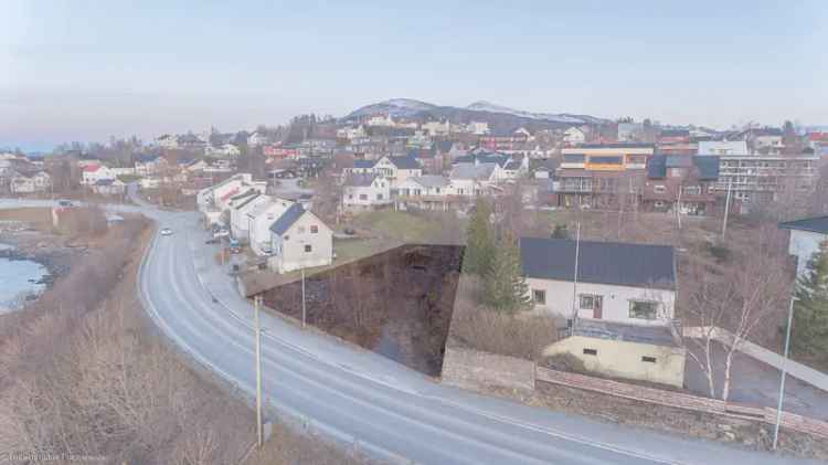 Tomt Finnsnes sentrum Utsikt Sol Boligbygging