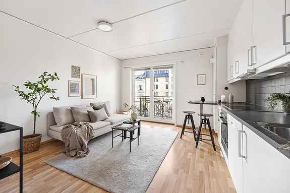 Attraktiv 1-roms leilighet med balkong sentralt i Oslo