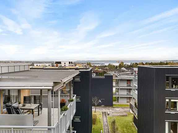 3-roms Endelighet Hamar Mjøsa Utsikt Balkong Garasje