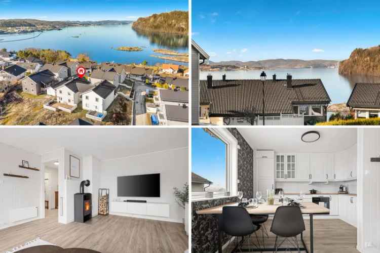 Lys tomannsbolig med sjøutsikt og stor veranda