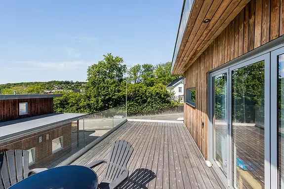 Moderne 3-roms leilighet Indre Havn Terrasse Parkering