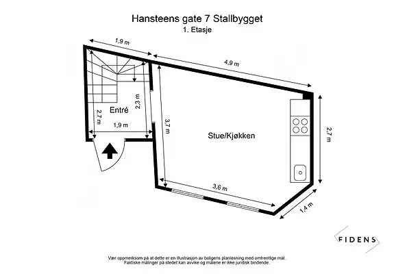 Sjarmerende 2-plans leilighet Frogner Vika - Oppussingsobjekt