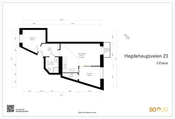 Totalrenovert 3-roms leilighet Homansbyen 2023 24