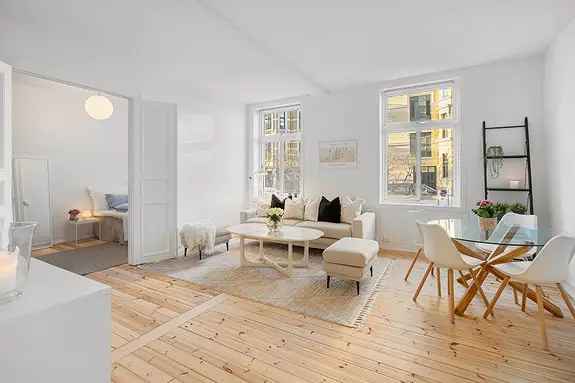 Sentral 2-roms leilighet på Frogner - Peis - God Takhøyde