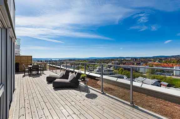 Ny 3-roms leilighet p	 Torshov - Takterrasse og fantastisk utsikt
