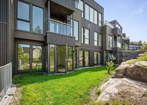 Heggedal Leilighet - Moderne 2-roms med Altan og Basseng