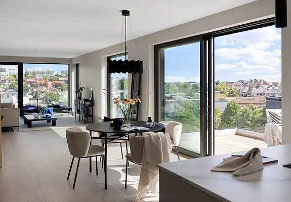 Stilfull 3-roms leilighet ved Brattliparken