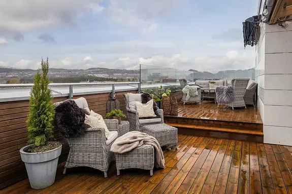 Topp leilighet Stjørdal sentrum - Takterrasse 56m²