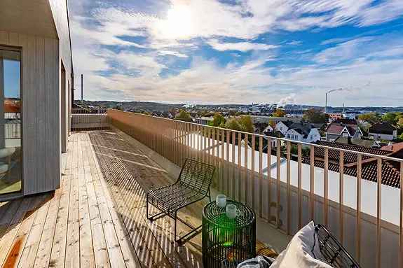 Toppleilighet med takterrasse - Lave felleskostnader
