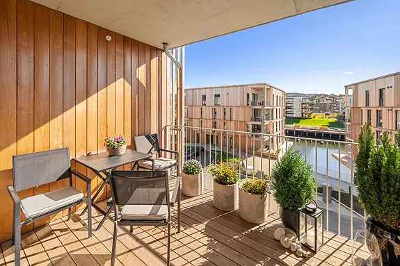 Særdeles lekker 3-roms leilighet Grilstad Marina 74m2