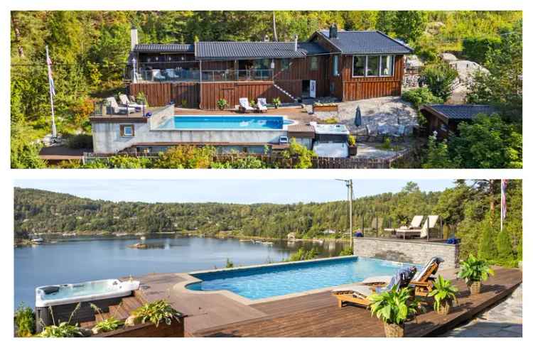 Fritidsbolig Basseng Jacuzzi Sjøutsikt Terrasse Anneks Båtplass