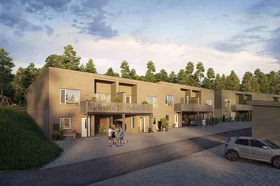 Rekkehus og leiligheter på Henckeltunet Park Kongsberg