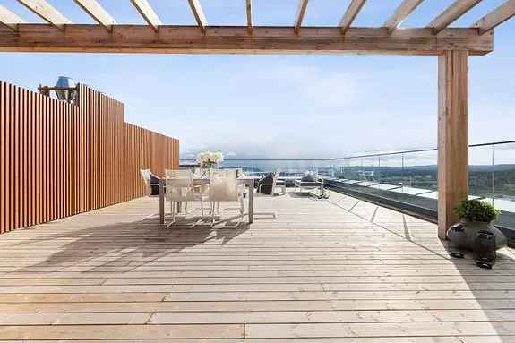 Toppleilighet Kringsj							å 3 Terraser 360 Utsikt