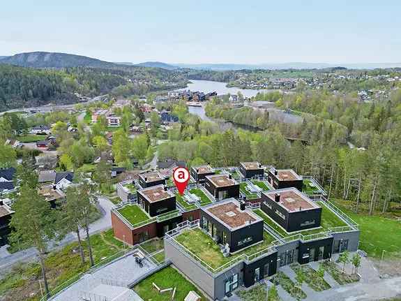Ny leilighet med takterrasse, garasje og moderne løsninger