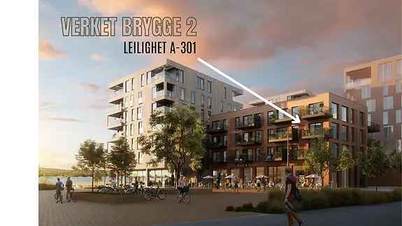 Ny leilighet Verket Brygge 2 - Høy standard, 2 soverom, flott utsikt