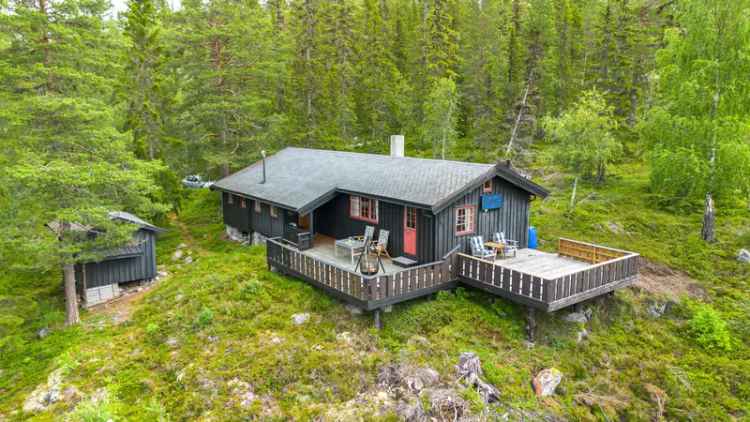 Hytte i Etnedal - 4 soverom, store terrasser, flott utsikt