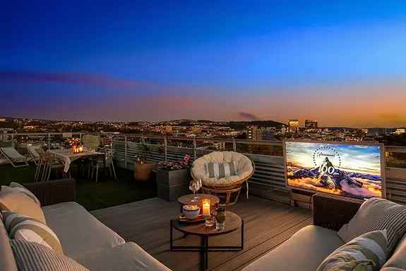 Toppleilighet Oslo Panoramautsikt Takterrasse Utekjøkken
