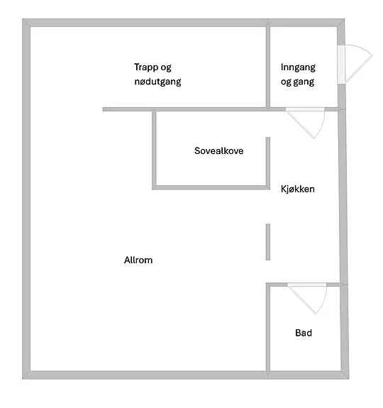 Romslig 2-roms leilighet Briskeby - Sentral beliggenhet