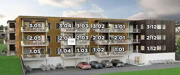 Leilighet i Fosslia Hageby
