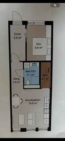 Helt Ny 2 Roms Leilighet Til Leie Pa Lund