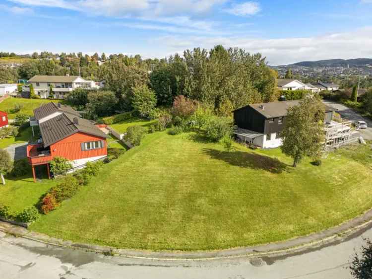 Boligtomt Byåsen 638m2 Solrik Utsikt Barnevennlig