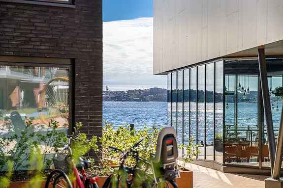 Strøken 1-roms leilighet 2023 Bakkeplan Terrasse Nær Kvadraturen