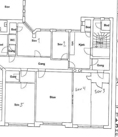 Homansbyen 6-roms leilighet 154m2 - Sentral beliggenhet