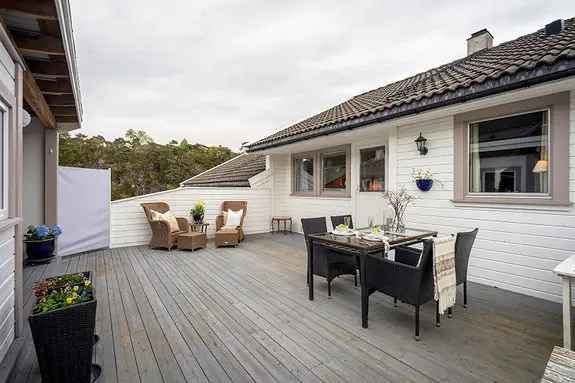 Rekkehus 3 soverom barnevennlig område Terrasser Parkering el-billader