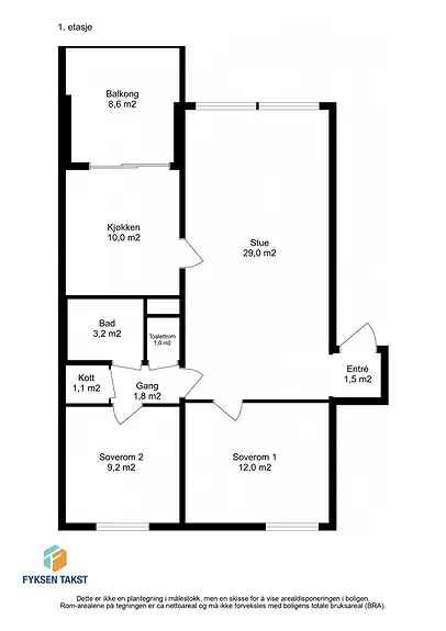 STOR 3-ROMS LEILIGHET MED ATTRAKTIV BELIGGENHET | Godt med parkering | Veldrevet BL | Vestvendt balkong | Kjøkken TG 1