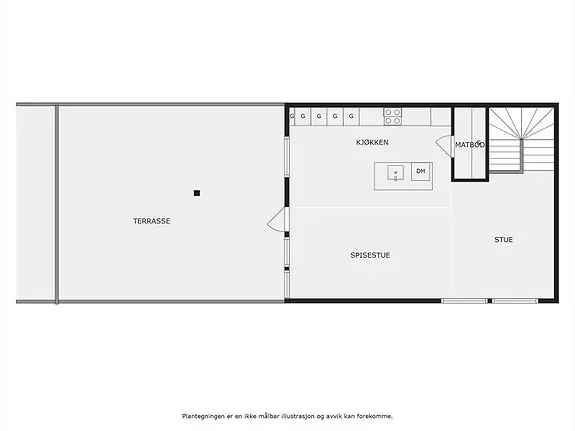 Terrassehus Hamar Vest - Mjøsutsikt - Garasje - 48m² Terrasse