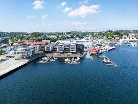 31 Leiligheter Grimstad Sentrum Sjøutsikt