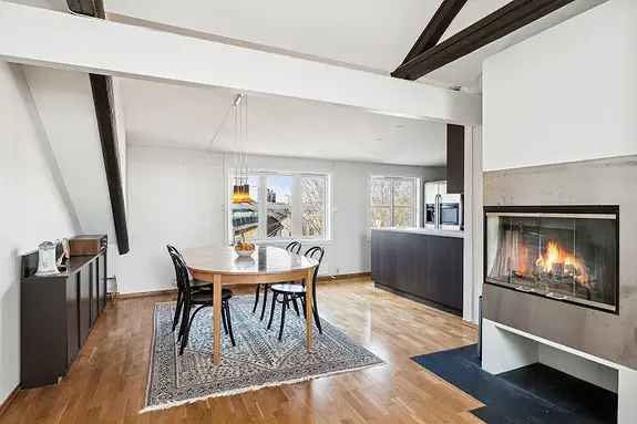 Frogner 3-roms Toppleilighet - Peis - Bakgård