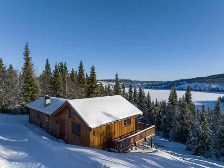 Oppgradert hytte med nydelig utsikt utover Melsennvatnet. Rolig og attraktivt turområde sommer som vinter, ca 920 moh.  