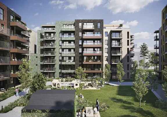 Løkka Leangen: 3-roms leilighet - Moderne - Balkong - Parkering