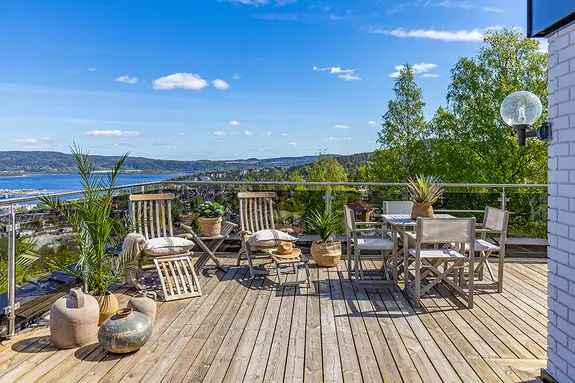 Toppleilighet Drammen - Nytt Kjøkken Bad - Garasje - Terrasse