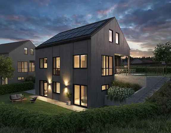 Hellemyr Svanemerket Plusshus - Energipositivt Rekkehus