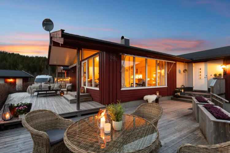 Familievennlig Tomannsbolig Buvika - Solrik Terrasse Garasje