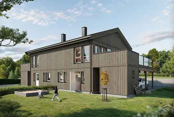 Lillehammer tomannsbolig 4 soverom Carport