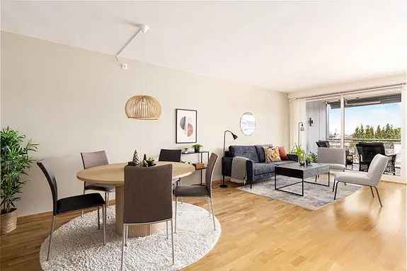 90 m² Leilighet med Stor Veranda og Garasjeplass